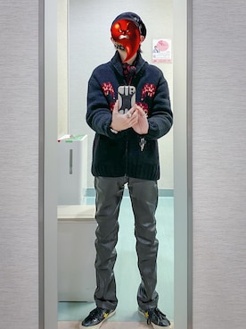 「Alexander McQueen（アレキサンダーマックイーン）のアイテム（財布/小物）」を使った、えびやまさん（メンズ・165cm）の冬コーディネート