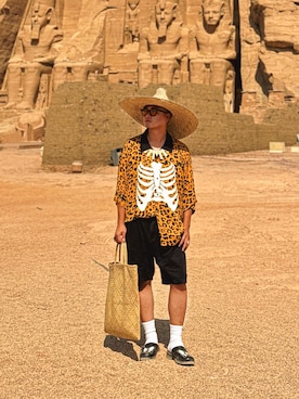 「VANS（バンズ）のアイテム（トップス）」を使った、Yo Weiさん（メンズ・175cm）の夏コーディネート