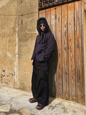「Needles（ニードルス）のアイテム（ジャケット/アウター）」を使った、Yo Weiさん（メンズ・175cm）の冬コーディネート