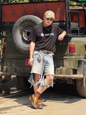 「LLBean SIGNATURE（エルエルビーンシグネチャー）のアイテム」を使った、Yo Weiさん（メンズ・175cm）の春コーディネート