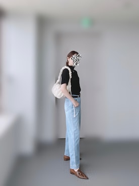 「nanushka（ナヌーシュカ）のアイテム」を使った、中野なかさん（レディース・170cm）の秋コーディネート