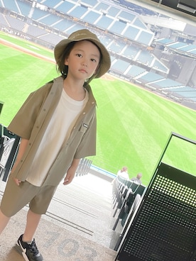 「HELLY HANSEN(ヘリーハンセン)のアイテム」を使った、issaさん(キッズ・110cm)の夏コーディネート