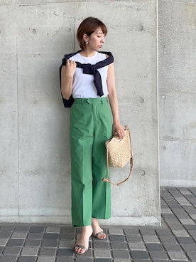 「RECTANGLE」｜fumikaさん（レディース・163cm）の夏コーディネート