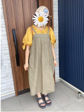「POU DOU DOU（プードゥドゥ）のアイテム（ワンピース/ドレス）」を使った、ゆうさん（レディース・164cm）の夏コーディネート