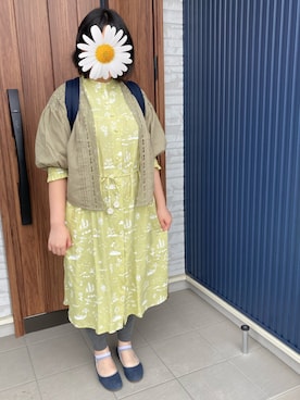 「POU DOU DOU（プードゥドゥ）のアイテム（ワンピース/ドレス）」を使った、ゆうさん（レディース・164cm）の夏コーディネート
