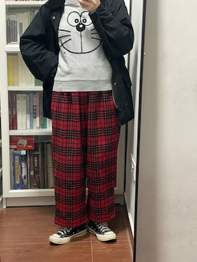 「:CHOCOOLATEのアイテム」を使った、绿毛水怪一号さん（レディース・156cm）の冬コーディネート