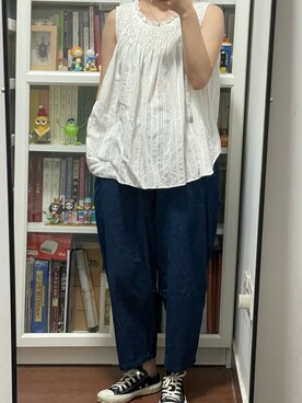 「Simplicite（サンプリシテ）のアイテム（その他トップス）」を使った、绿毛水怪一号さん（レディース・156cm）の夏コーディネート