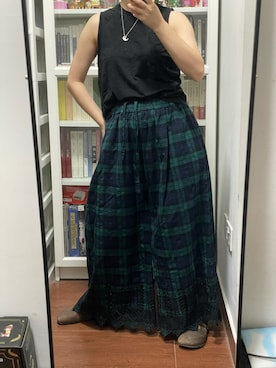 「ichi（イチ）のアイテム（パンツ）」を使った、绿毛水怪一号さん（レディース・156cm）の夏コーディネート