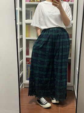 「ichi（イチ）のアイテム（パンツ）」を使った、绿毛水怪一号さん（レディース・156cm）の夏コーディネート