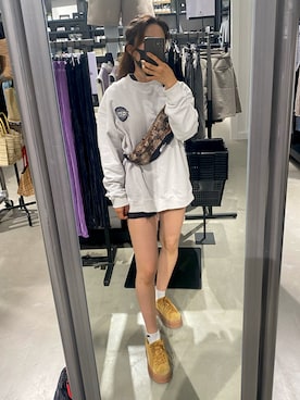 「RVCA（ルーカ）のアイテム」を使った、ebiさん（レディース・157cm）の春コーディネート