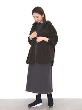 「スニーカーブーツ」｜「アイテム（ブルゾン）」を使った、kana¨̮*さん（レディース・161cm）の秋コーディネート