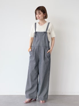 「AMERICAN HOLIC（アメリカンホリック）のアイテム（オールインワン・サロペット）」を使った、kana¨̮*さん（レディース・161cm）の秋コーディネート