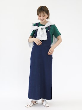 「FUDGEBOYのトラッドスタイル」｜「アイテム（ワンピース/ドレス）」を使った、kana¨̮*さん（レディース・161cm）の春コーディネート
