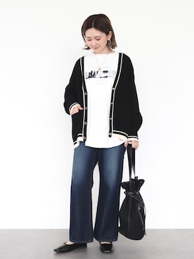 「ビットローファー」｜「アイテム（パンプス）」を使った、kana¨̮*さん（レディース・161cm）の秋コーディネート