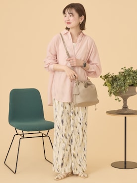 「柄パンツ」｜kana¨̮*さん（レディース・160cm）の春コーディネート