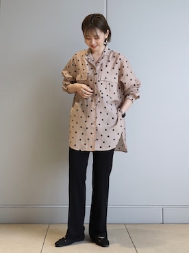 「ごきげんウィーク」｜「アイテム（パンプス）」を使った、kana¨̮*さん（レディース・161cm）の春コーディネート