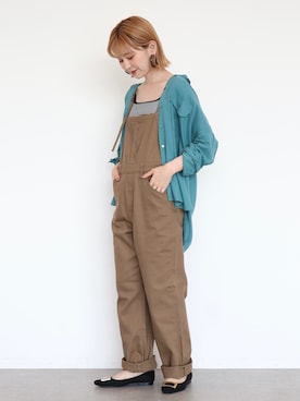 「AMERICAN HOLIC（アメリカンホリック）のアイテム（オールインワン・サロペット）」を使った、kana¨̮*さん（レディース・161cm）の秋コーディネート