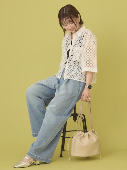 シャツ/ブラウス(半袖/袖なし) AmeriVINTEGE CORONA SMOCK TOPS Ameri VINTAGE - アメリヴィンテージ コロナスモックトップス ブラウス