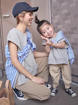 「キャップ女子」｜maikoさん（レディース・161cm）の秋コーディネート