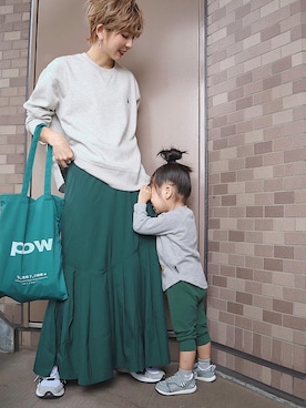 「sakishimatokyo」｜「アイテム（スウェット）」を使った、maikoさん（レディース・161cm）の夏コーディネート