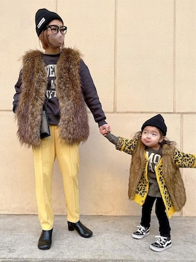 「Acne Studios（アクネストゥディオズ）のアイテム（ニットキャップ/ビーニー）」を使った、maikoさん（レディース・161cm）の春コーディネート