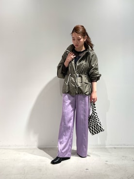 「LASTFRAME（ラストフレーム）のアイテム」を使った、misakiさん（レディース・157cm）の冬コーディネート