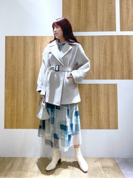「Andemiu」｜「アイテム（ピーコート）」を使った、andemiu_mayaさん（レディース・165cm）の秋コーディネート