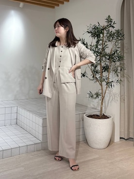 「Andemiu（アンデミュウ）のアイテム（パンツ）」を使った、andemiu_mayaさん（レディース・165cm）の春コーディネート