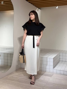 「Andemiu（アンデミュウ）のアイテム（バッグ）」を使った、andemiu_mayaさん（レディース・165cm）の春コーディネート