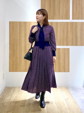 「秋色コーデ」｜「アイテム（ワンピース/ドレス）」を使った、andemiu_mayaさん（レディース・165cm）の秋コーディネート