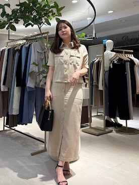 「Andemiu（アンデミュウ）のアイテム（バッグ）」を使った、andemiu_mayaさん（レディース・165cm）の春コーディネート