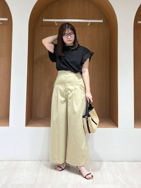 「Andemiu（アンデミュウ）のアイテム（バッグ）」を使った、andemiu_mayaさん（レディース・165cm）の春コーディネート