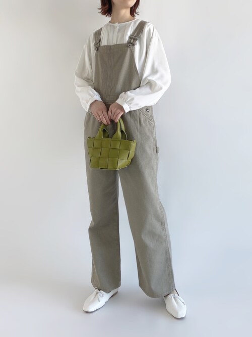 Samansa Mos2 Blue Pressアカユズ さんのサロペット オーバーオールを使ったコーディネート Zozotown