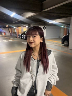 「JEANASIS（ジーナシス）のソフトラメリブUネックLS TEE/240318（Tシャツ/カットソー）」を使った、MIKUさん（レディース・159cm）の秋コーディネート