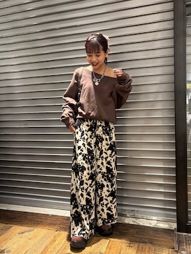 「アイテム（シュシュ）」を使った、MIKUさん（レディース・159cm・20代）の夏コーディネート