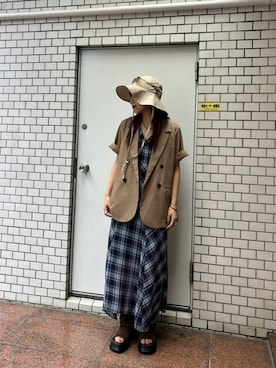 「JEANASIS（ジーナシス）のアイテム（ジャケット/アウター）」を使った、MIKUさん（レディース・159cm）の春コーディネート