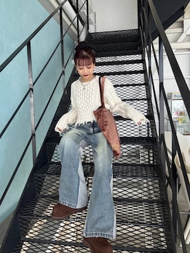 「アイテム（パンツ）」を使った、MIKUさん（レディース・159cm・20代）の秋コーディネート