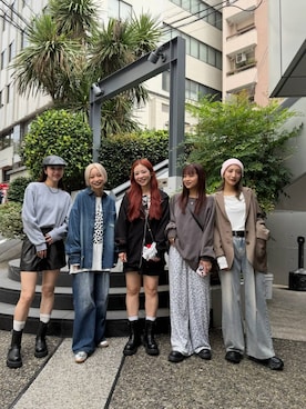 「アイテム（シュシュ）」を使った、MIKUさん（レディース・159cm・20代）の秋コーディネート