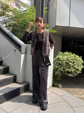 「アイテム（スマホグッズ）」を使った、MIKUさん（レディース・159cm）の秋コーディネート