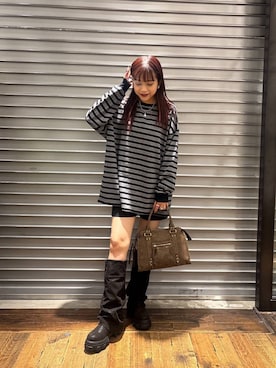 「アイテム（リング）」を使った、MIKUさん（レディース・159cm・20代）の秋コーディネート