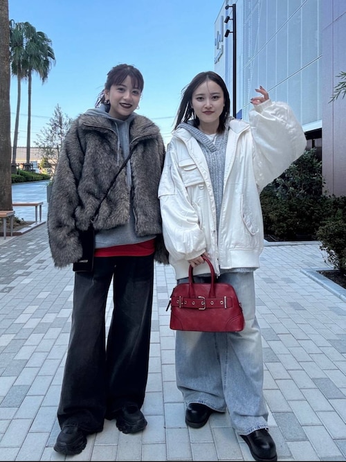 PetitMaison プチメゾン セットアップスーツ MIXカラーファーブルゾン/137489（ブルゾン）｜JEANASIS（ジーナシス