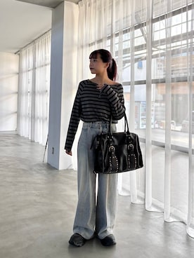 「アイテム（シューズ）」を使った、MIKUさん（レディース・159cm・20代）の夏コーディネート