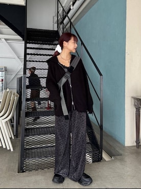 「リング」｜「アイテム（パンツ）」を使った、MIKUさん（レディース・159cm）の秋コーディネート