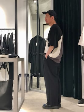 「Lui's（ルイス）のアイテム（サンダル）」を使った、タシロさん（メンズ・175cm）の夏コーディネート