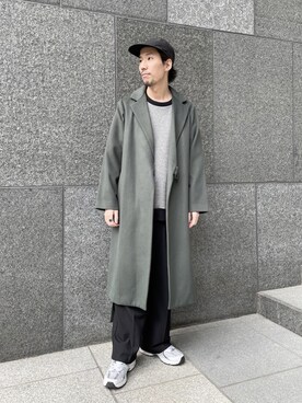 「Lui's（ルイス）のアイテム（スウェット）」を使った、タシロさん（メンズ・175cm）の冬コーディネート