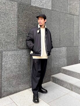「シンヤコズカ」｜タシロさん（メンズ・175cm）の冬コーディネート