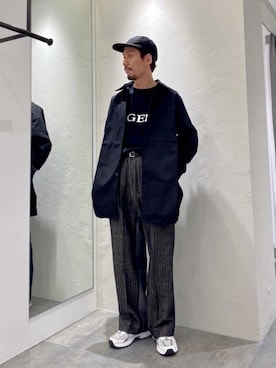 「シンヤコズカ」｜タシロさん（メンズ・175cm）の冬コーディネート