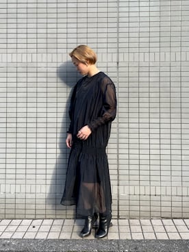 「AKIRANAKA（アキラナカ）のアイテム」を使った、MIDWEST FUJIIさん（レディース・160cm）の夏コーディネート