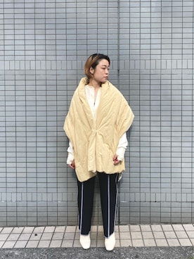 「ETRE TOKYO（エトレトウキョウ）のアイテム（ジャケット/アウター）」を使った、MIDWEST FUJIIさん（レディース・160cm）の秋コーディネート
