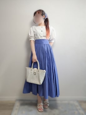 「アイテム（シュシュ）」を使った、𝓚.𝓡𝓸𝓼𝓮🌹さん（レディース・158cm）の秋コーディネート